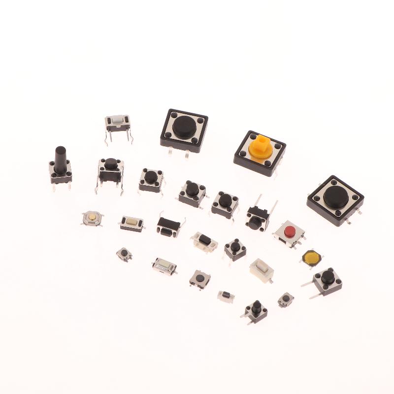 125Pcs Smd Dip 2*4 3*6 4*4 6*6 12*12 Reset Mini Leaf Switches For Arduin 25 Types Micro Tact Push Button Switch Assorted Kit