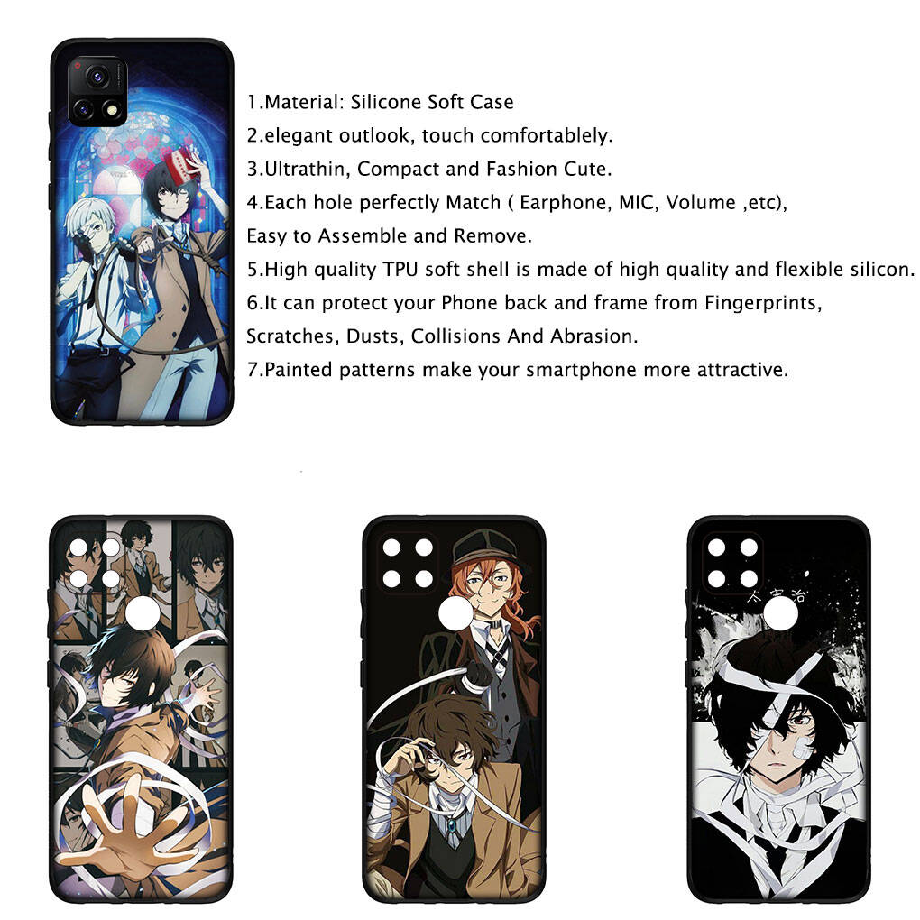 Cover for iPhone 17 16 15 Xiaomi Poco Redmi Note 14 13 12 11 Pro 9 16e Samsung Galaxy S25 S24 S23 OPPO Huawei Bungou Stray Dogs Camera Lens Phone Case