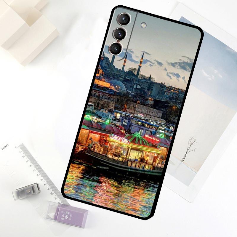 Turkey Istanbul Scenery Building Phone Case For Samsung Galaxy S25 FE S20 FE S21 S22 S23 S24 S25 S26 Ultra S10 S25 Plus Cover