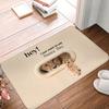 Hey I Just Want to Say Happy Day Crocodile Pattren Front Door Mat Anti-Slip Indoor Doormat Garden Garage Entrance Rug Carpet