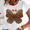 Women Printing Clothes Custom T-Shirt Watercolor Cute Tops Tshirt Short Sleeve Cartoon Heart Print Female Graphic O-Neck Tees