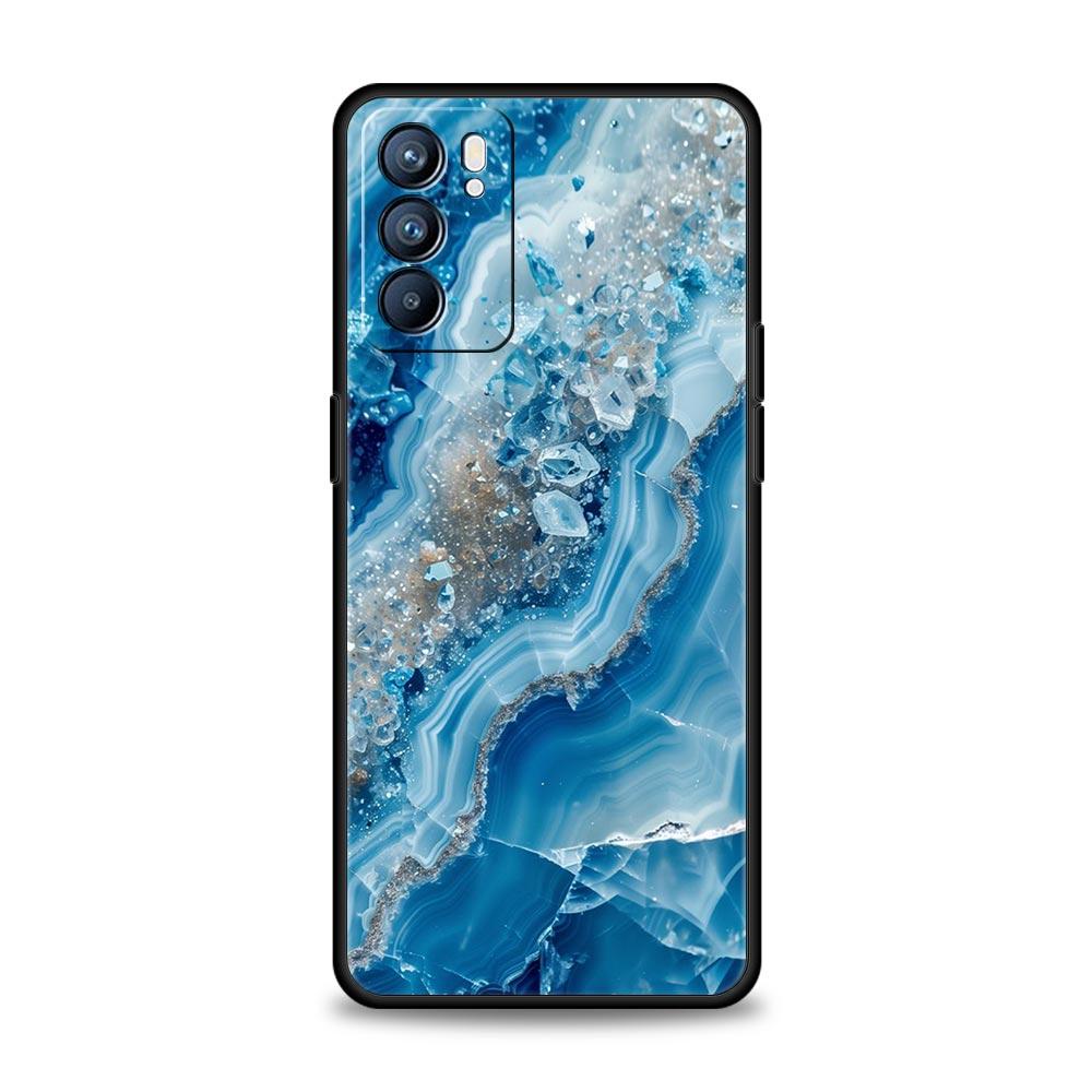 

Marble Stone Phone Case For Oppo A54 A53 A52 A15 A95 A16 A78 A79 A80 A98 4G Find X5 X6 Reno10 12 13 F Pro 5G Cover Oppo Reno13 F