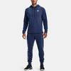 Under Armour Project Rock Charged Cotton Breathable Hoodie Men Hoodies Blue 1367033-404