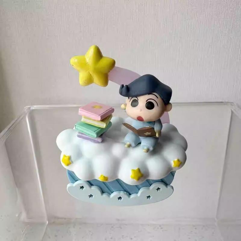 Crayon Shin-chan Nightwear Night Series Action Figure Nohara Shinnosuke Creative Cute Model Decoration Ornaments Toys Poseable Articulated Scale
