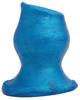 Plug Tunnel Pig-Hole Platinum Blue 12 X 8.5 Cm - Oxballs - Plugs Tunnels
