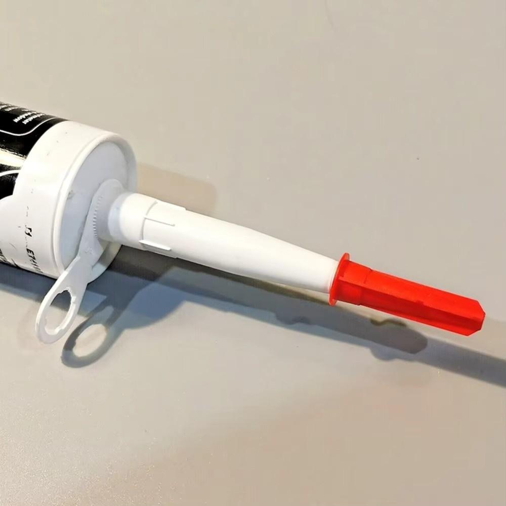 10/20Pcs Soft and Hard Caulking Nozzle Extension Plastic Tube with Cover Caulk Cap Caulk Saving Sealant Application