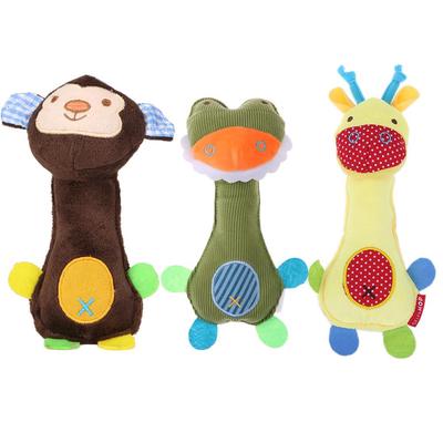 Cucciolo Di Giraffa Scimmia Chew Squeaker Giocattoli Animali Cartoon Peluche Suono Stridulo Acquistare A Basso Prezzo Nel Negozio Online Joom