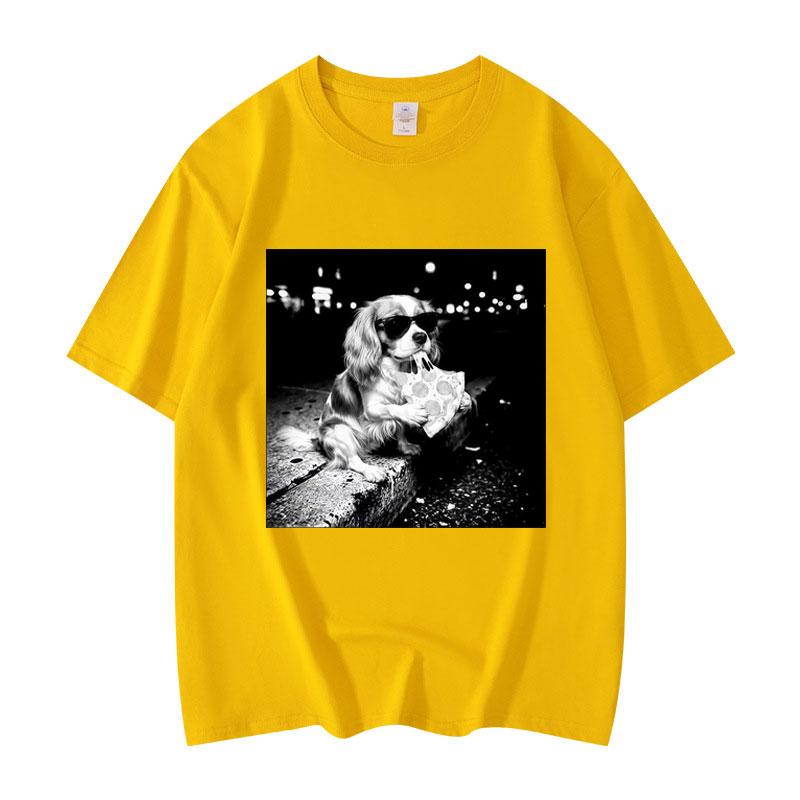 Funny Cavalier King Meme Tshirt Unisex Women Fashion Vintage Short Sleeve Tshirts Summer High Quality Cotton Oversized T Shirts