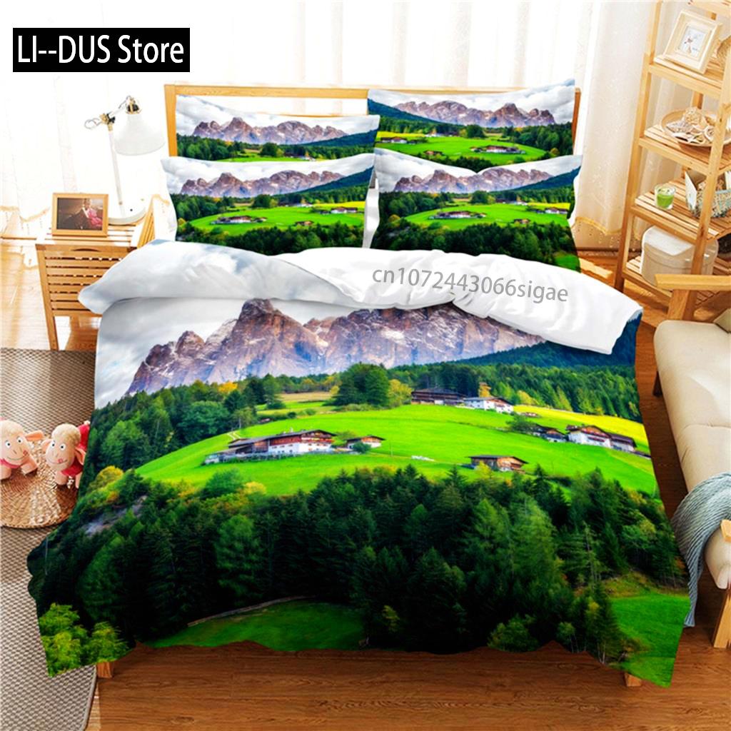 Beautiful Scenery Bedding Set Duvet Cover Set 3d Bedding Digital Printing Queen Size Bedding Sets Fashion Design