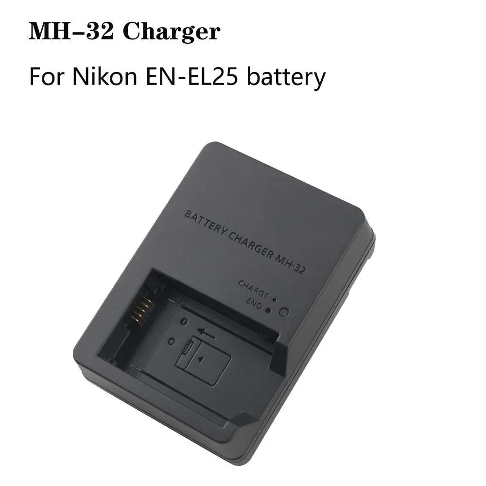 MH-32 Charger for Nikon EN-EL25 Battery: Compatible with Z50, ZFC, Z30, Z50II Cameras.