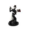 Resin Dancing Skeleton Couple Figurine Mini Funny Sugar Skull Couple Statue Decorative Dance Skeleton Figurine for Halloween