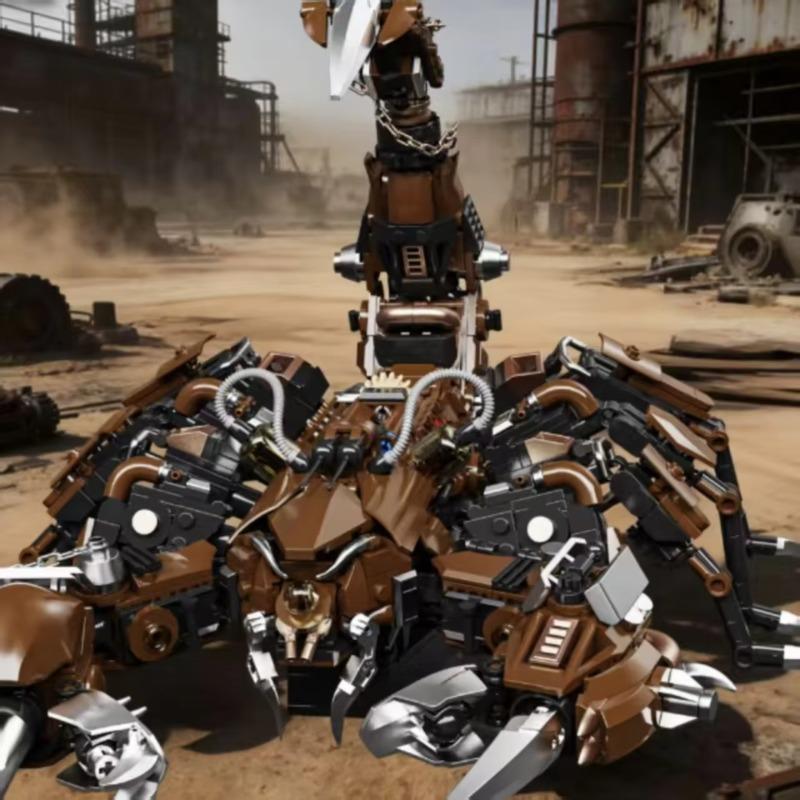 Auf Lager Steampunk Mechanischer Skorpion Bausteine Hoher Schwierigkeitsgrad Gehirnfördernder Zusammenbau Mecha Modell Jungen Spielzeug Geburtstagsgeschenk
