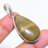 Natural Imperial Jasper Gemstone 925 Sterling Silver Jewelry Pendant 1.97" ZS-420