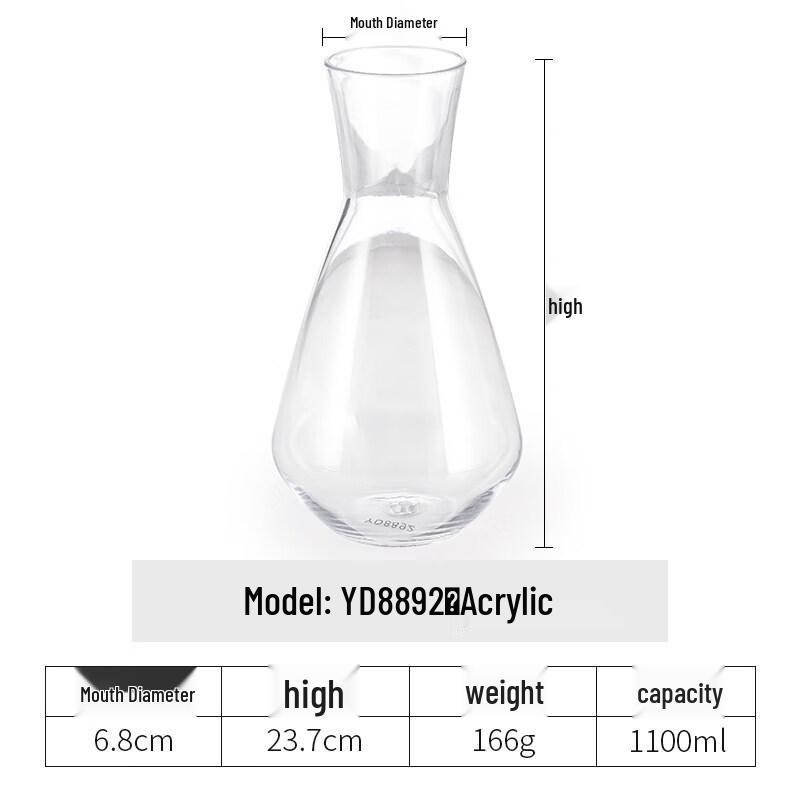 Commercial PC Acrylic Beverage Pitcher