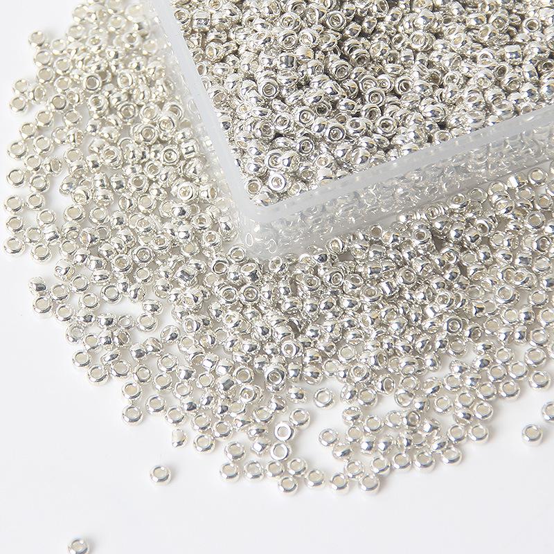

Золотые и серебряные гальванические рисовые бусины для самодельных украшений и аксессуаров: Бусины ручной работы для вышивки крестом, плетения браслетов, ожерелий и заколок.