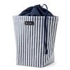 Deodorizing Diaper Pouch for Made In Basic Stripe Navy B1104800 (Drawstring) Outings, Japan, (100% Cotton), Blue,