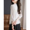 Cardigan a Maniche 3/4 in Chiffon da Donna Primavera 2025 - Top Versatile ed Elegante per il Lavoro