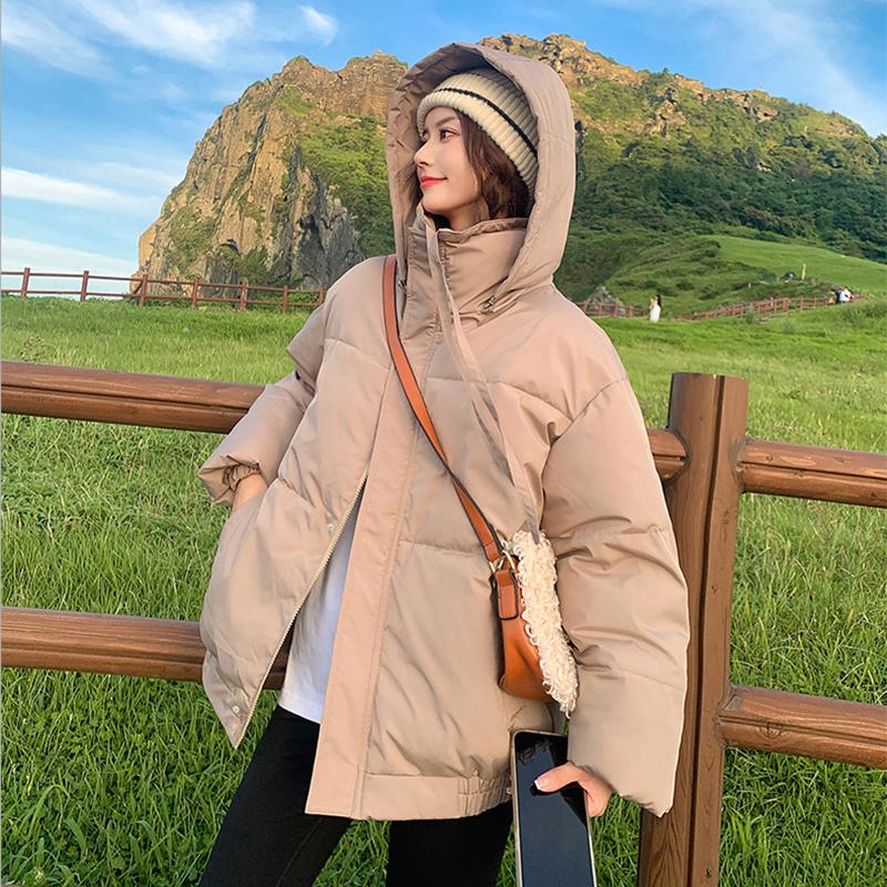 Осенне-зимняя короткая куртка из хлопка — фото 6