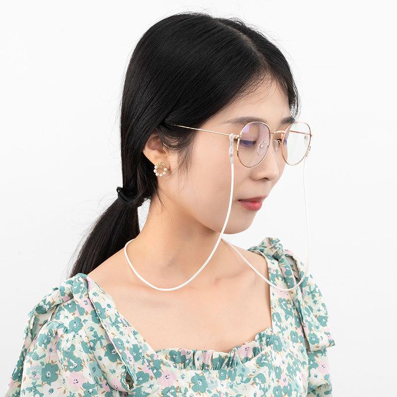 אופנה קוריאנית רצועת צוואר צבעונית מחוט שעווה למשקפי ראייה ומשקפי שמש, נגד החלקה