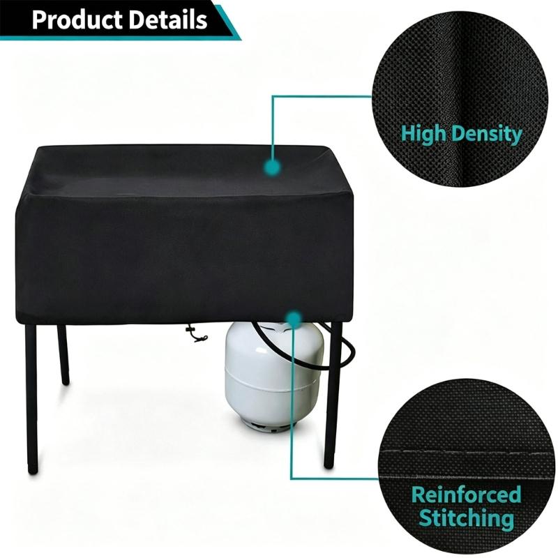 Water-Resistant Barbecue Cover for Outdoor Storage, Forms a Barrier Against Dust, Everyday Debris, Moisture, and Routine Sun Exposure