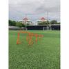Bright Orange Agility Training Hurdles Durable PVC Non-Slip Feet for Soccer Football Field Speed Practice