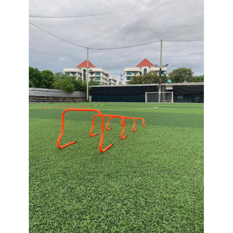 Bright Orange Agility Training Hurdles Durable PVC Non-Slip Feet for Soccer Football Field Speed Practice