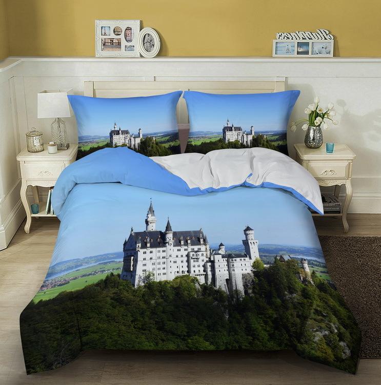 Great Wall King Queen Duvet Cover Old Chinese Building Bedding Set For Teens Adults Architecture 2/3 Pcs Polyester Quilt Cover