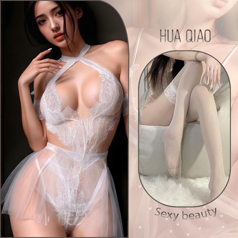 Sexy Lingerie Bridal Uniform Pure Passion Free Pajamas Transparent Mesh Suit