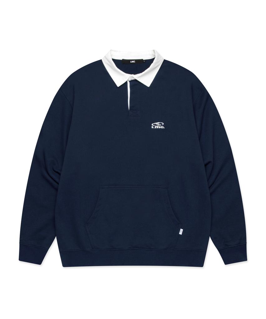 Oval Collar Sweatshirt Navy