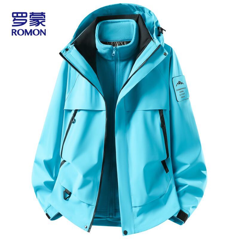 ROMON Men's 3-in-1 Hooded Outdoor Jacket