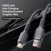 Usb To Type C Cable Date Sync Line Fast Charging For Huawei Android Phone Braided Charger Cable