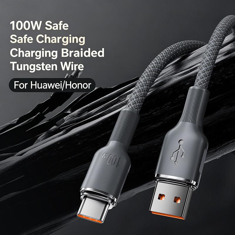 Usb To Type C Cable Date Sync Line Fast Charging For Huawei Android Phone Braided Charger Cable