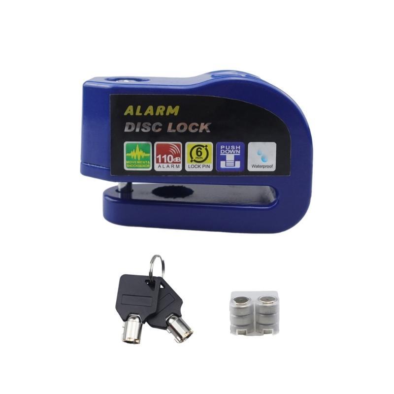 Disc Brake Lock with Alarm Waterproof Brake Lock Motorcycle Wheel Disc Lock