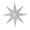 Spilla Decorativa Stella a 8 Punte Accessorio Distintivo in Lega Per Brillare in Insieme Durante gli Spostamenti Feste