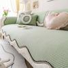 Ice Sliky Fiber Fabric Sofa Cushion, Cool Feel Non-Slip Seat Pad, Irregular Shaped Summer Cushion, All-Season Suitable for Living Room and Bedroom