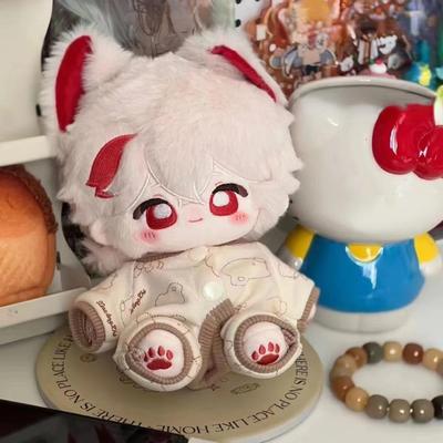 20cm Stuffed Anime Genshin Impact Kawaii Kaedehara Kazuha Plush Doll Cosplay Figure Model Toy for Kids Gift With Skeleton Puppet