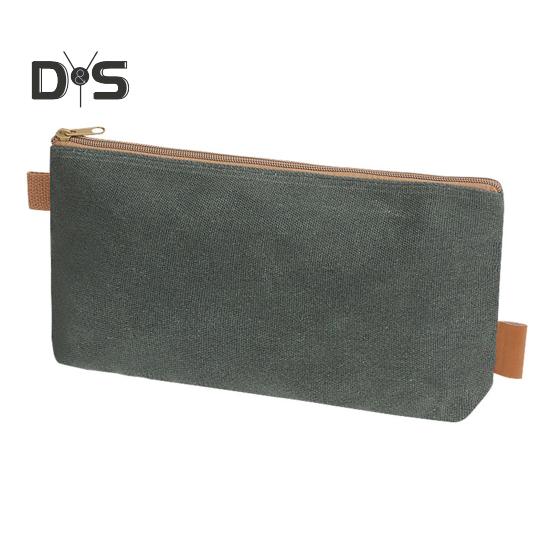 Bolsa de armazenamento de ferramentas resistente lona encerada úmida à prova d'água portátil multifuncional fundo plano ferramentas de hardware gadgets organizador bolsa suprimentos ao ar livre