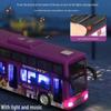Children's Double-Decker Bus Toy with Open Doors, Lights, Music, and Inertia Simulation for Sightseeing and Public Transport Play.