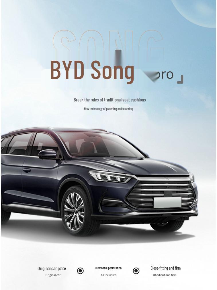 New Semi-Wrapped Car Seat Cushions for BYD Song PRO (5-Seater)