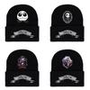 Jack Pumpkin Prince Knit Hat Colorful Halloween Print Unisex Winter Warm Cap