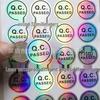 20mm Round Waterproof Laser QC Inspection Self-Adhesive Stickers