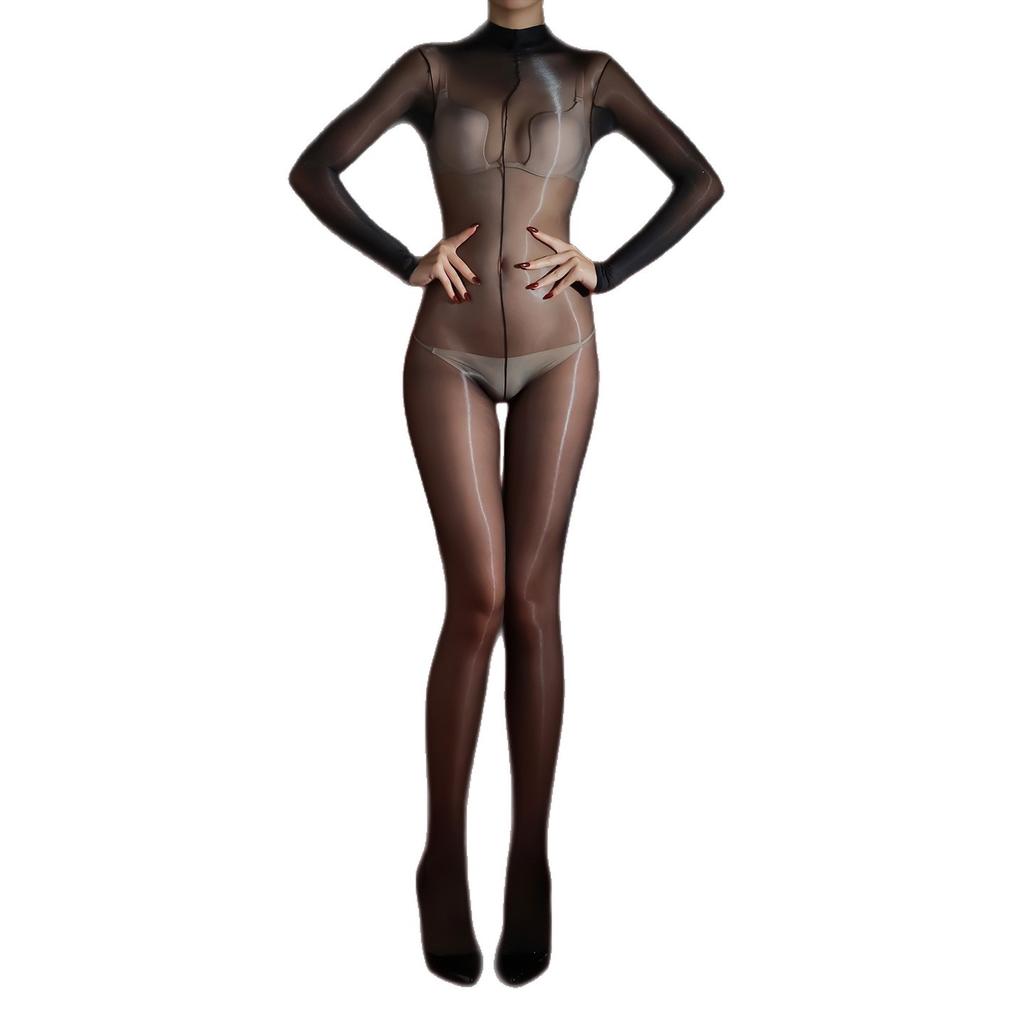 Complaint Kiss -pin High-density Onesie Turtleneck Bag Head Ultra-thin D Sexy Aurora Oily Mood Tights