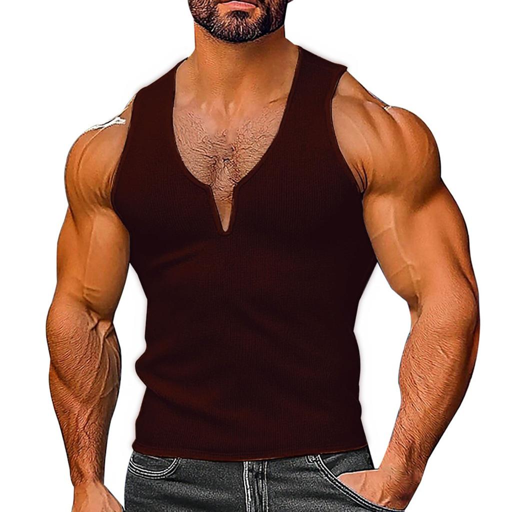 Herren V-Ausschnitt Freizeit Ärmellose Weste