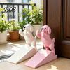 Unique Desk Figurine Cute Dog Door Stopper, 3D Printed Wedge Stopper for Bottom Room Accessory of Door, Non-Slip Holder, Decorative Stop Bedroom
