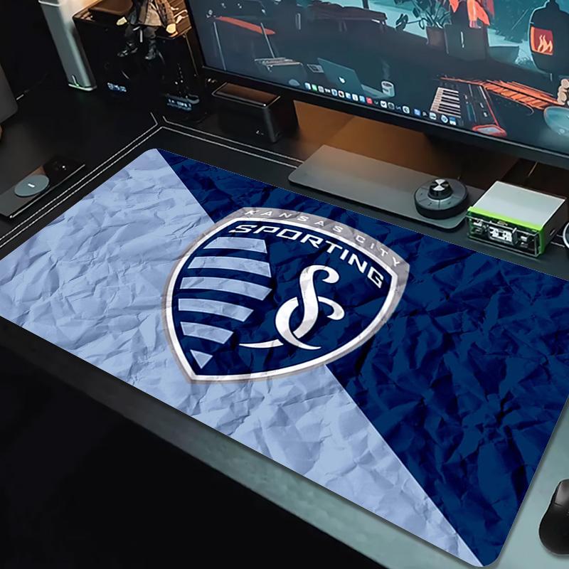 Sporting Kansas City Color Mouse Pad Large Gaming Table Cushion Non-slip Laptop Tablet Big Mousepad XXL Mat Mini PC Playmat With Lock edge