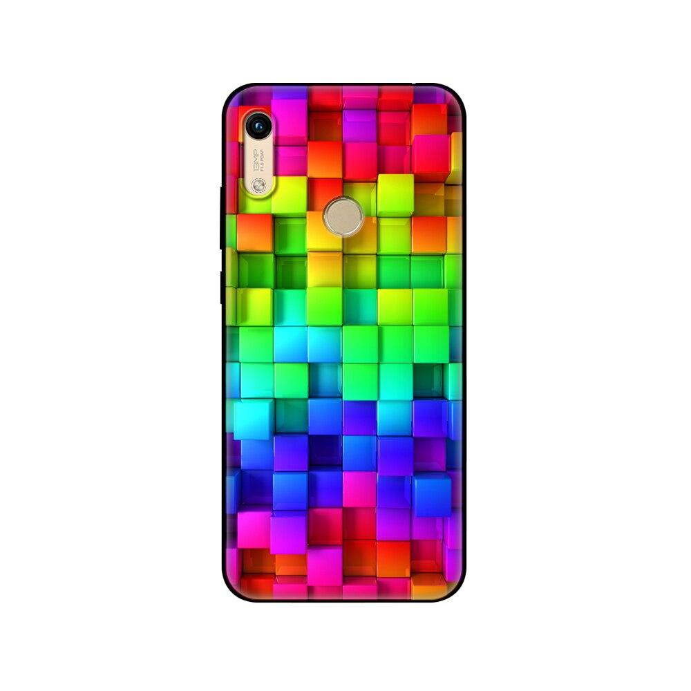 Für Honor 8A Hülle Für huawei Honor 8A prime Hülle Silikon TPU Rückseite Handyhülle schwarze TPU Hüllepink Anime Weltraum Auto