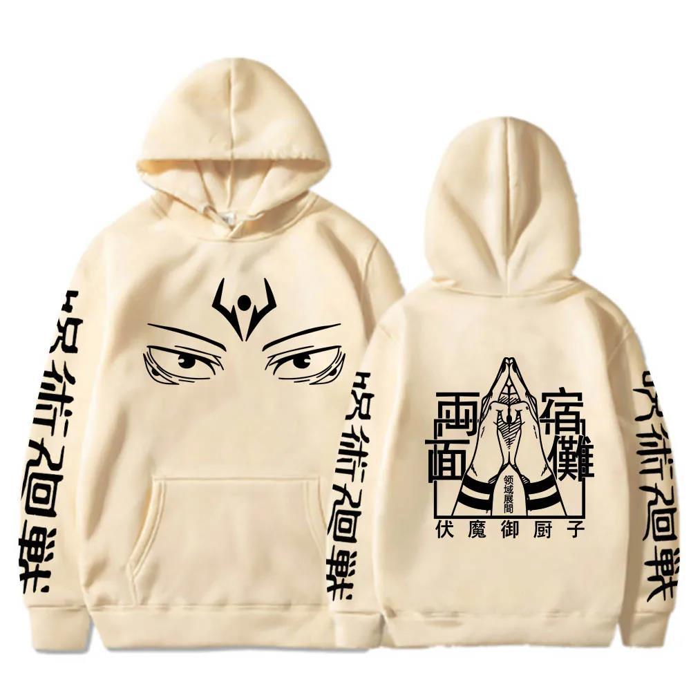 Anime Jujutsu Kaisen Hoodie Men Ryomen Sukuna Print Unisex
