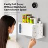 Kitchen Storage Rack Organizer Wall-Mounted Modern Minimalist Carbon Steel Under-Cabinet Rectangular