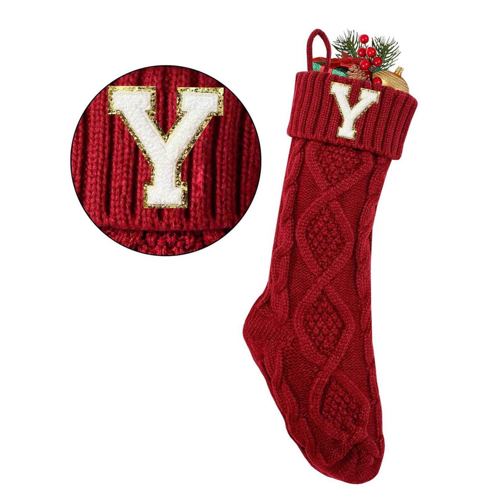 

Reusable Xmas Present Sack Kids Premium Knitted Fabric Soft Family Gathering Centerpiece As Shown