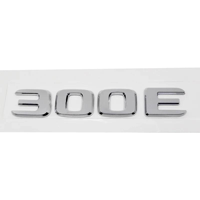 

ABS Car Fender Trunk Letter Emblem Tail Number Sticker for 230E 300E 300SEL 300SE 500SEL 560SEL 600SEL Badge 300E срібний